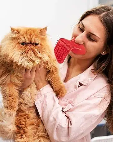 Cepillo Lick Brush rojo para gatos
